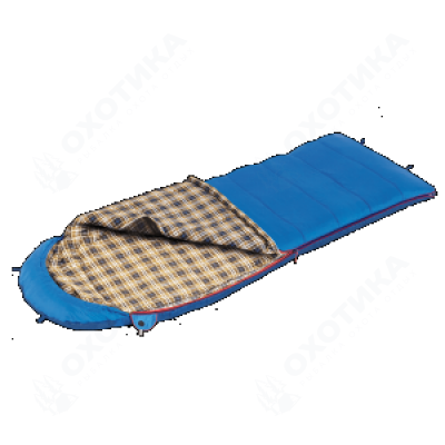 Спальный мешок BTrace Duvet Правый (Правый,Серый/Синий)