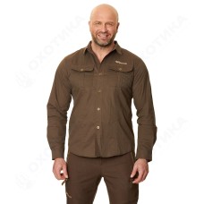 Рубашка Pride с длин рукавом, коричневая, арт.PRDS-01BR