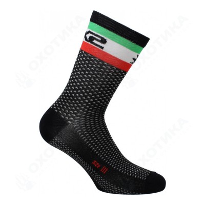 Носки SIXS Logo Black/Italy flag, I