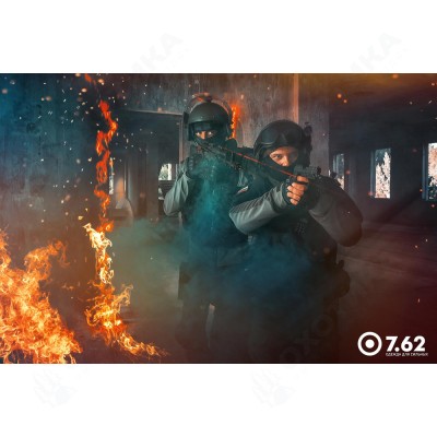 Толстовка Легион 7.62, демисезонная, флис, серый