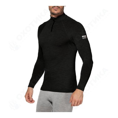 Термокофта SIXS TS13 MERINOS WOOL Wool Black