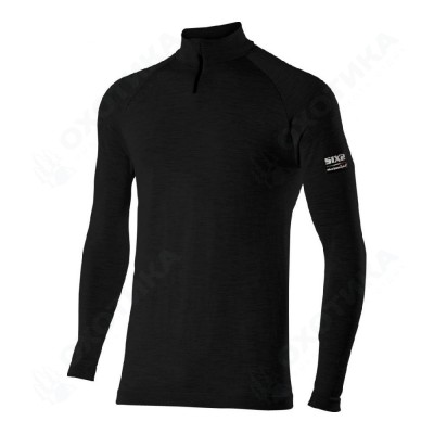 Термокофта SIXS TS13 MERINOS WOOL Wool Black