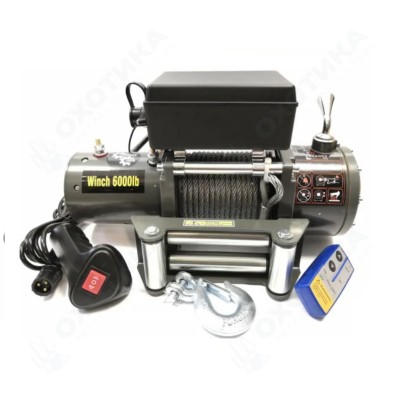Лебедка автомобильная Electric Winch 6000 LBS 12v (влагозащищенная) Лебедка автомобильная Electric Winch 6000 LBS 12v (влагозащищенная)
