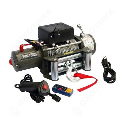 Лебедка автомобильная Electric Winch  12000 LBS 12v (влагозащищенная)
