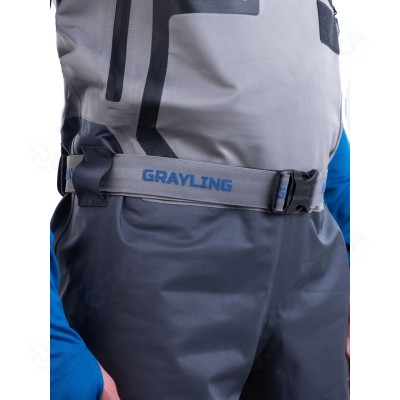 Таймень вейдерсы для рыбалки GRAYLING GRWF3-001, серый/т.серый