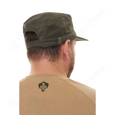 Кепка на застежке (гретта, олива) р-р M