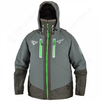 Костюм-поплавок мужской зимний «Rescuer IV Prosport» (Серый (зеленая молния))