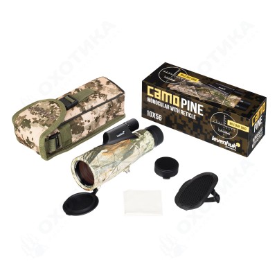 Монокуляр Levenhuk Camo Pine 10x56 с сеткой