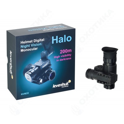Монокуляр цифровой ночного видения Levenhuk Halo NVM20 Helmet, с креплением на шлем