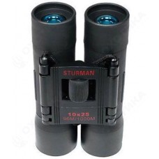 Бинокль STURMAN 10x25, черный