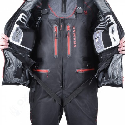Костюм-поплавок зимний «Angler Prosport» (Black/Red)