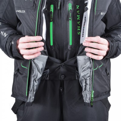 Костюм-поплавок зимний «Angler Prosport» (Black/Green)