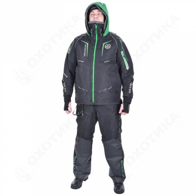 Костюм-поплавок зимний «Angler Prosport» (Black/Green)