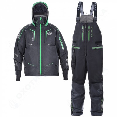 Костюм-поплавок зимний «Angler Prosport» (Black/Green)
