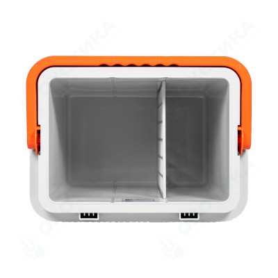 Холодильник автомобильный Camping World 25L (тёмно-синий с белым и оранжевым)