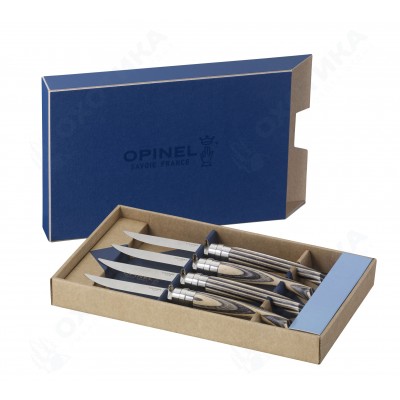 Набор столовых ножей Opinel VRI Birchwood из 4-х штук