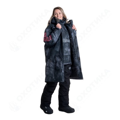 Пальто Jethwear Pit Coat с утеплителем Dark TieDye