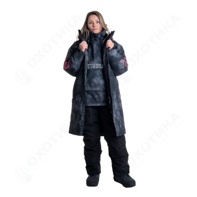 Пальто Jethwear Pit Coat с утеплителем Dark TieDye