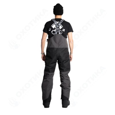 Полукомбинезон Jethwear Treeline Bib с утеплителем Black/Grey/Red