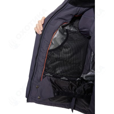 Ангара женский костюм для рыбалки GRAYLING, зимний -35, графит, лосось