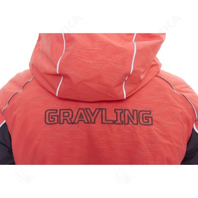 Ангара женский костюм для рыбалки GRAYLING, зимний -35, графит, лосось