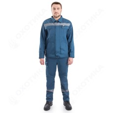 Алькор костюм летний с полукомбинезоном NEW ENERGY(смесовая, синий)