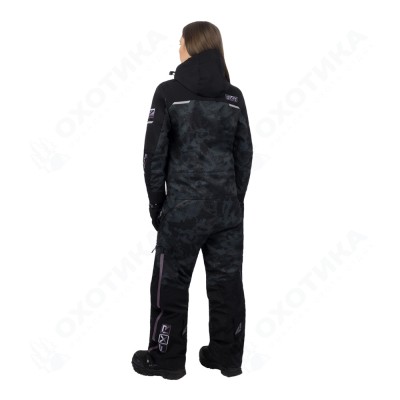 Комбинезон FXR Maverick F.A.S.T. с утеплителем Black Camo/Muted Grape Fade