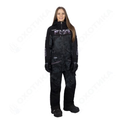 Комбинезон FXR Maverick F.A.S.T. с утеплителем Black Camo/Muted Grape Fade