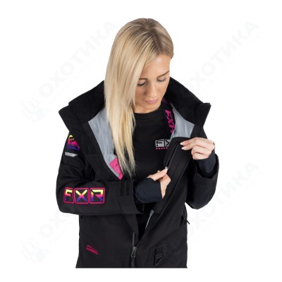 Комбинезон FXR Maverick F.A.S.T. с утеплителем Black/Neon Fusion