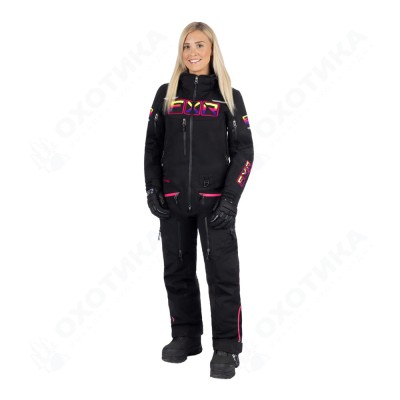 Комбинезон FXR Maverick F.A.S.T. с утеплителем Black/Neon Fusion
