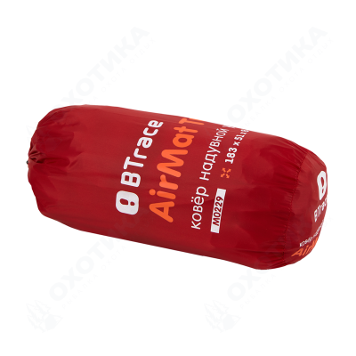 Ковер надувной утеплённый BTrace AirMat Tube (Красный)