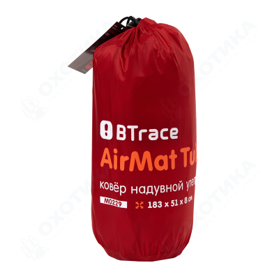 Ковер надувной утеплённый BTrace AirMat Tube (Красный)