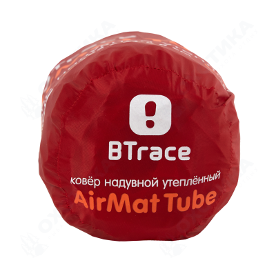 Ковер надувной утеплённый BTrace AirMat Tube (Красный)