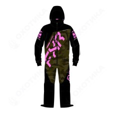 Комбинезон FXR CX без утеплителя Black/Army Camo/E.Pink