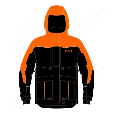 Куртка FXR Excursion с утеплителем Black/Orange