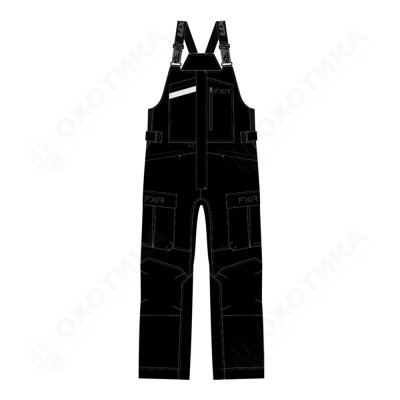 Полукомбинезон FXR Excursion с утеплителем Black