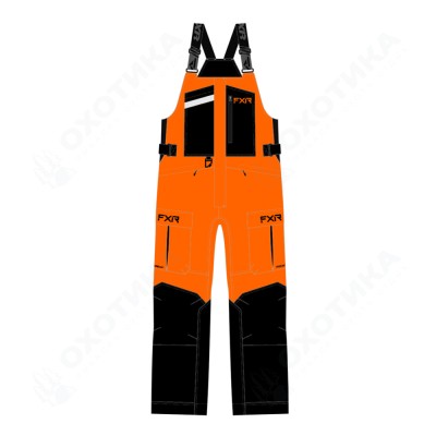 Полукомбинезон FXR Excursion с утеплителем Orange/Black