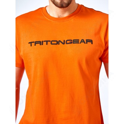 Футболка "TRITONGEAR" (Хлопок, Оранжевый)