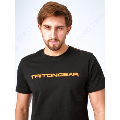Футболка "TRITONGEAR" (Хлопок, Чёрный)