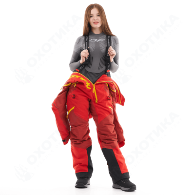 Комбинезон Extreme Woman Red-Yellow. Утепленный.