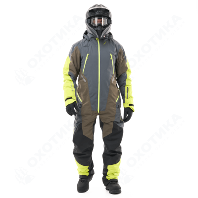 Комбинезон EXTREME 2.0 Man Grey - Brown - Lime Утепленный (100)