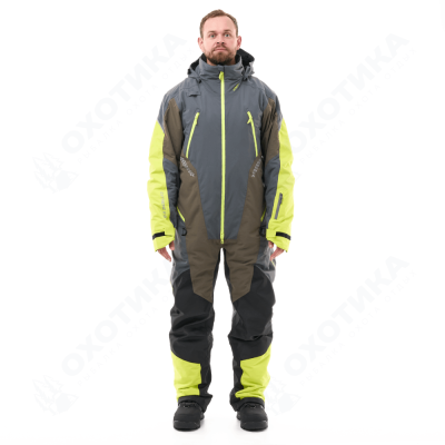 Комбинезон EXTREME 2.0 Man Grey - Brown - Lime Утепленный (100)