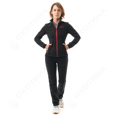 Флисовые брюки Woman Black - Red