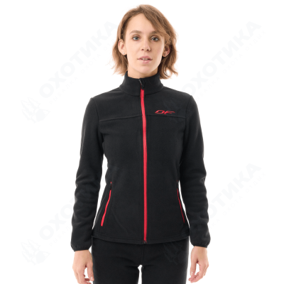 Флисовая кофта Woman Black - Red