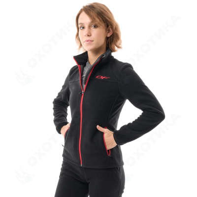 Флисовая кофта Woman Black - Red