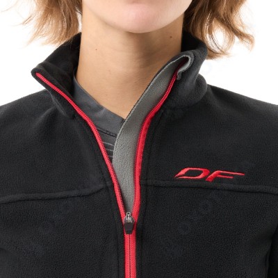 Флисовая кофта Woman Black - Red
