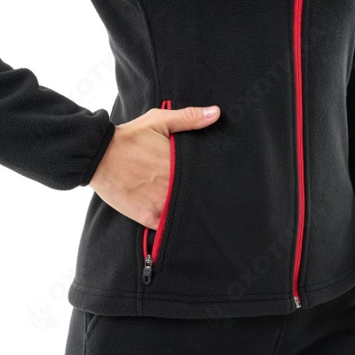 Флисовая кофта Woman Black - Red