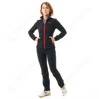 Флисовая кофта Woman Black - Red