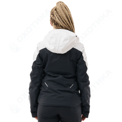 Куртка горнолыжная утепленная GRAVITY Woman White Snow - Black