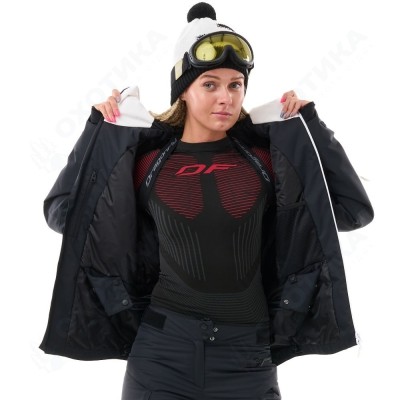 Куртка горнолыжная утепленная GRAVITY Woman White Snow - Black
